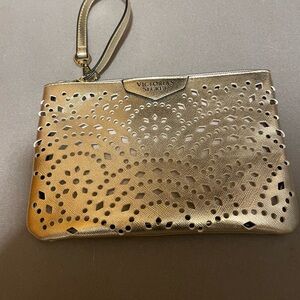Victoria's Secret Gold Wristlet Clutch
